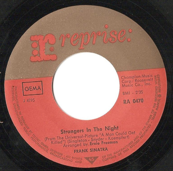 Frank Sinatra - Strangers In The Night | Reprise Records (RA 0470) - 3