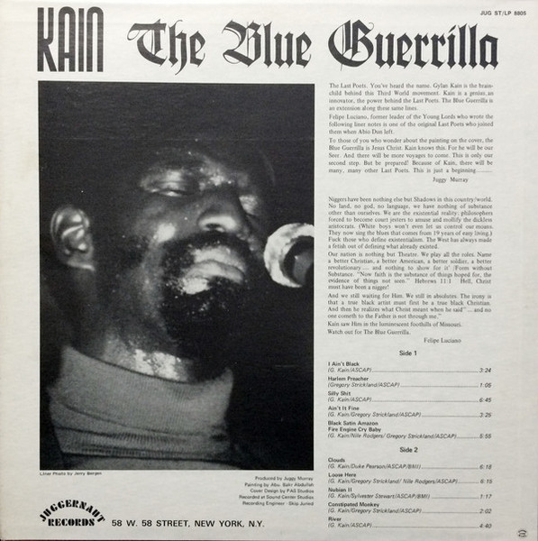 Gylan Kain - The Blue Guerrilla | Juggernaut Records (8805) - 2