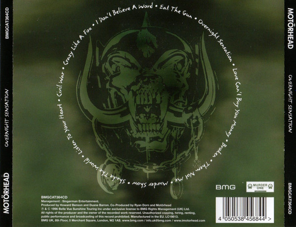 Motörhead - Overnight Sensation | BMG (BMGCAT364CD) - 2