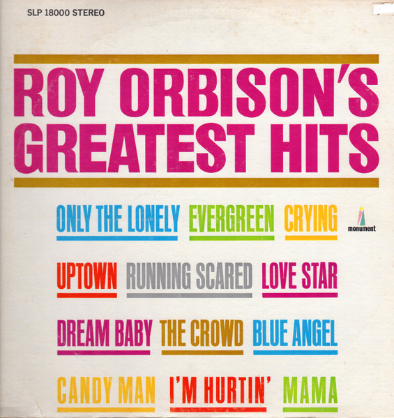 Roy Orbison - Roy Orbison's Greatest Hits | Monument (SLP 18000) - main