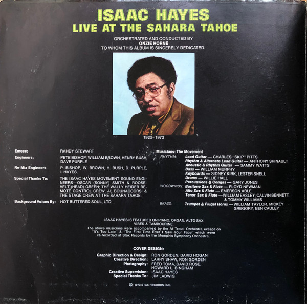 Isaac Hayes - Live At The Sahara Tahoe | Stax (2628 012) - 2 Isaac Hayes - Live At The Sahara Tahoe | Stax (2628 012) - 2