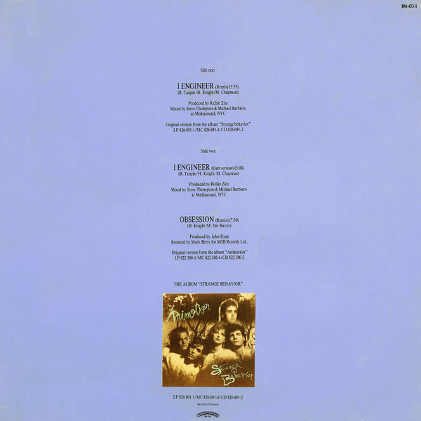 Animotion - I Engineer (Remix) | Casablanca (884 433-1) - 2