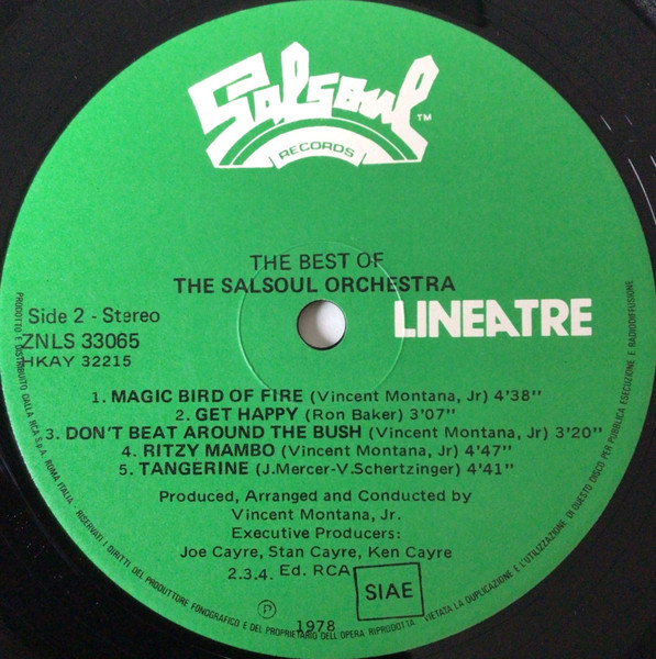 The Salsoul Orchestra - The Best Of The Salsoul Orchestra | Salsoul Records (ZNLS 33065) - 4 The Salsoul Orchestra - The Best Of The Salsoul Orchestra | Salsoul Records (ZNLS 33065) - 4