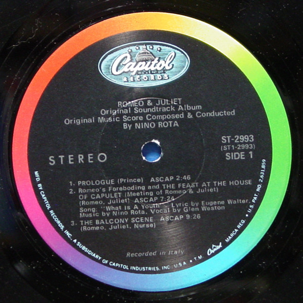 Nino Rota - Romeo & Juliet | Capitol Records (ST 2993) - 3 Nino Rota - Romeo & Juliet | Capitol Records (ST 2993) - 3