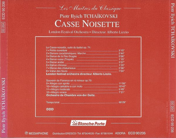 Pyotr Ilyich Tchaikovsky - London Festival Orchestra Directeur Alberto Lizzio - Casse Noisette | Adora (ECD 90236) - 2