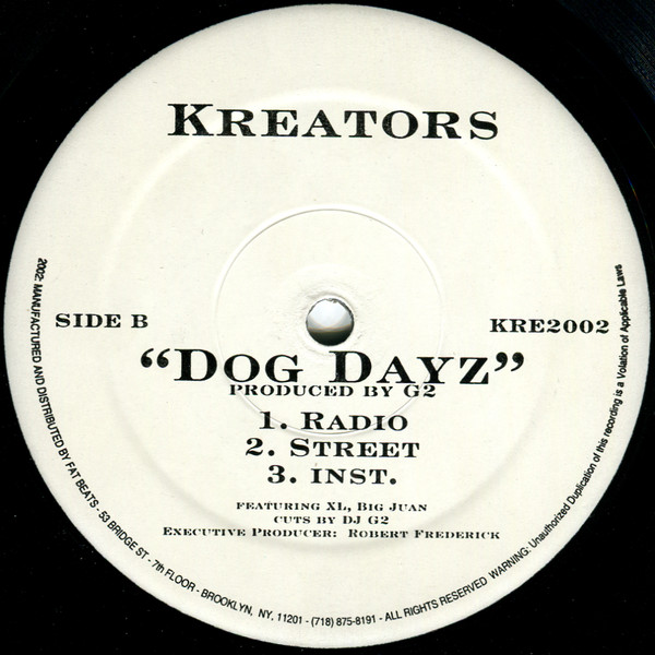 Kreators - Night Life / Dog Dayz | Fat Beats (KRE2002) - 4