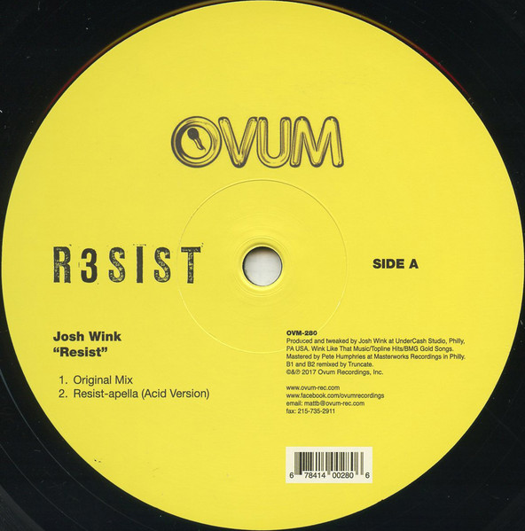 Josh Wink - Resist | Ovum Recordings (OVM-280)