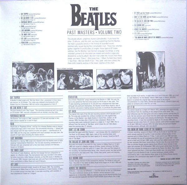 The Beatles - Past Masters • Volumes One & Two | Parlophone (7 91135 1) - 3