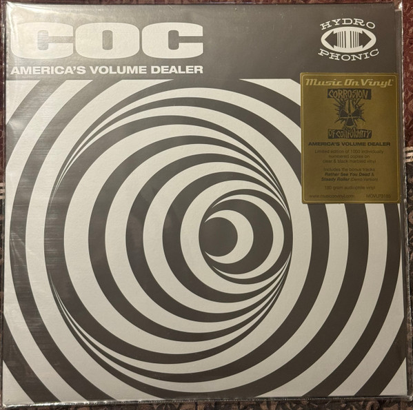 Corrosion Of Conformity - America’s Volume Dealer (2LP - MOV - Limited Numbered Edition - Clear & Black Marble Vinyl) [Vinyl] | Sanctuary (MOVLP3185) - 2