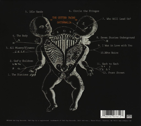 The Gutter Twins - Saturnalia | Sub Pop (SPCD 761) - 3