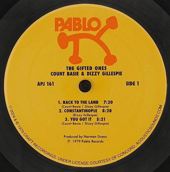 Dizzy Gillespie , Count Basie , Ray Brown , Mickey Roker - The Gifted Ones | Pablo Records (2310 833) - 3