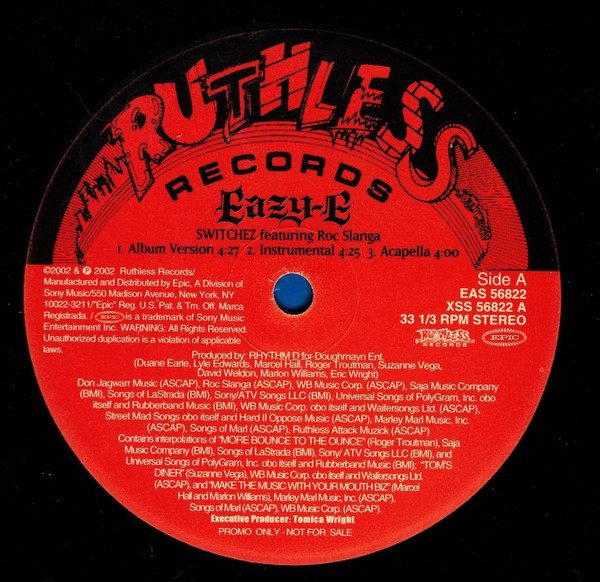 Eazy-E - Switchez | Ruthless Records (EAS 56822)