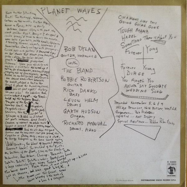 Bob Dylan - Planet Waves | Asylum Records (K 53003) - 4