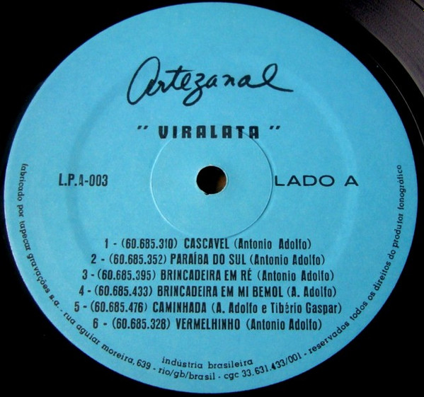 Antonio Adolfo - Viralata | Artezanal (LP.A-003) - 3