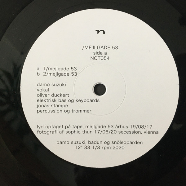 Damo Suzuki , Badun , Snöleoparden - Mejlgade 53 | Not Applicable (NOT054) - 4