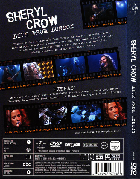 Sheryl Crow - Live From London | Universal (0602498707586) - 2