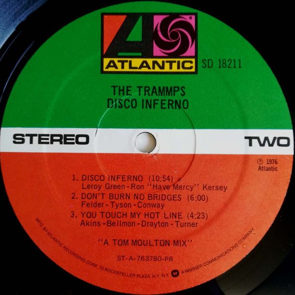 The Trammps - Disco Inferno | Atlantic (SD 18211) - 3 The Trammps - Disco Inferno | Atlantic (SD 18211) - 3