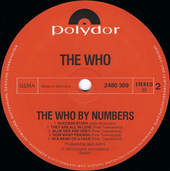 The Who - The Who By Numbers | Polydor (2480 309) - 4