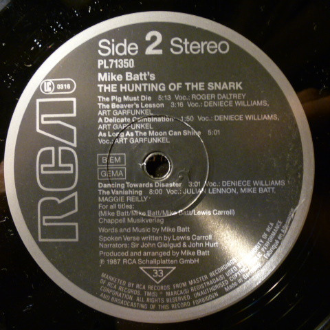 Mike Batt - The Hunting Of The Snark | RCA (PL71350) - 4