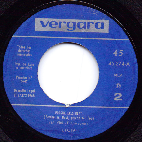 Licia - Quiero Cantar | Vergara (45.274-A) - 3