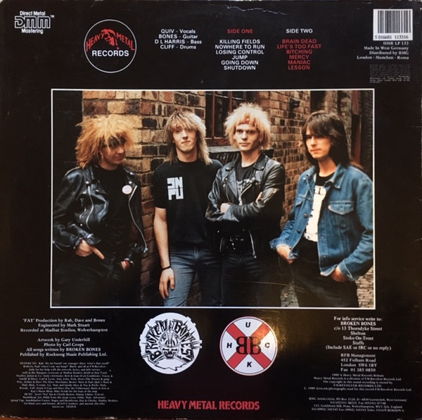 Broken Bones - Losing Control | Heavy Metal Records (HMR LP 133) - 4