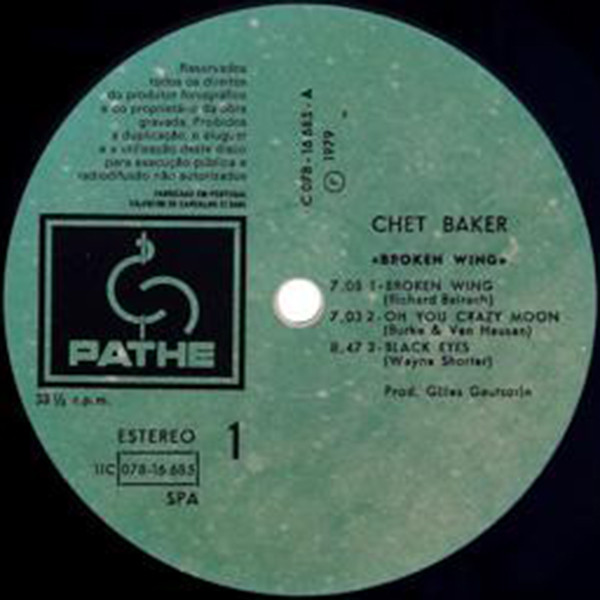 Chet Baker - Broken Wing | EMI (11C 078-16685) - 3