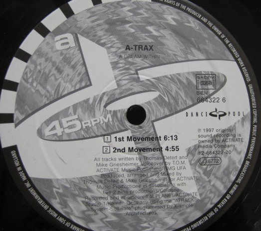 A-Trax - A Dream Within | Dance Pool (DAN 664322 6) - main