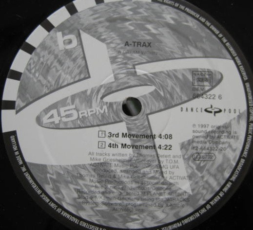 A-Trax - A Dream Within | Dance Pool (DAN 664322 6) - 2