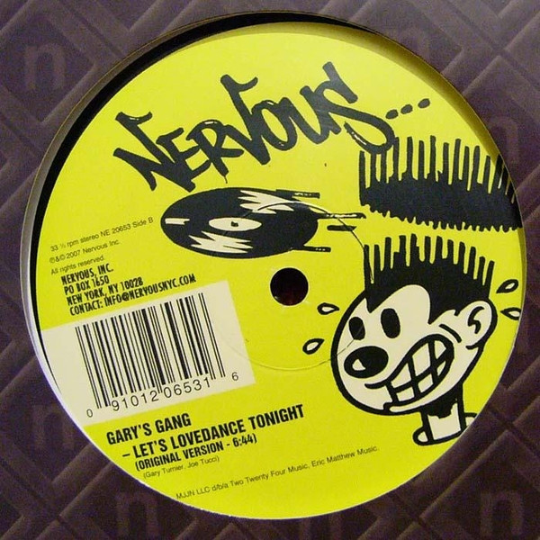 Gary's Gang - Let's Lovedance Tonight (Re-Edit By Danny Krivit) | Nervous Records (NE 20653)