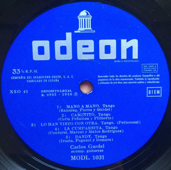 Carlos Gardel - Carlos Gardel | Odeon (MODL 1.031) - 3