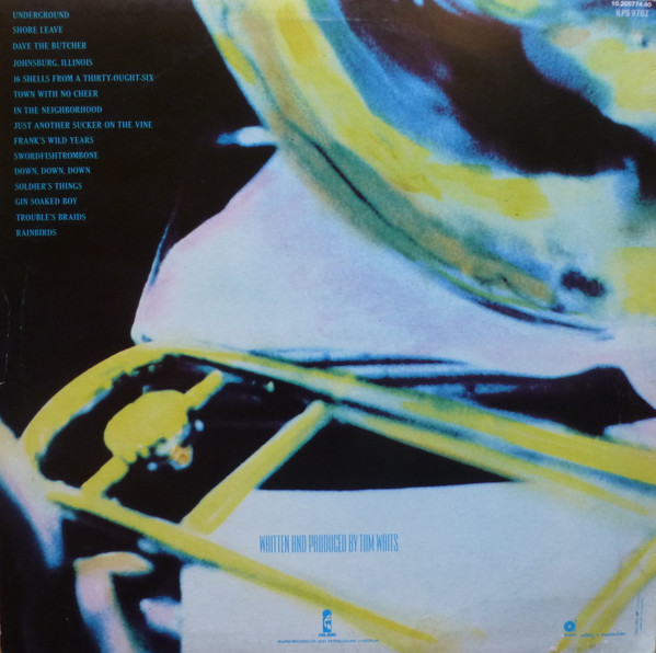 Tom Waits - Swordfishtrombones | Island Records (ILPS 9762) - 2