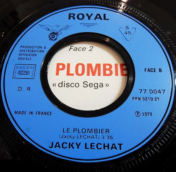 Jacky Lechat - Mi Retourne Eq' Toué / Le Plombier | Disques Royal (77.0047) - 4