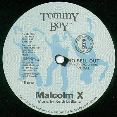 Malcolm X - No Sell Out | Tommy Boy (12 IS 165) - 3