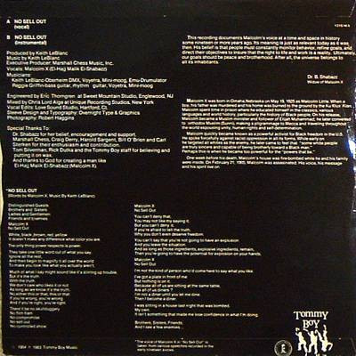 Malcolm X - No Sell Out | Tommy Boy (12 IS 165) - 2