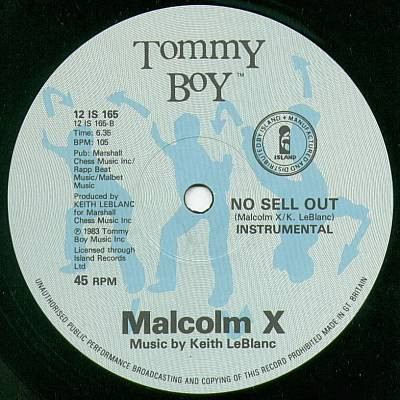 Malcolm X - No Sell Out | Tommy Boy (12 IS 165) - 4