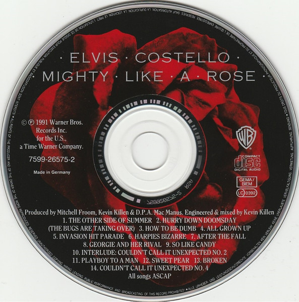 Elvis Costello - Mighty Like A Rose | Warner Bros. Records (7599-26575-2) - 3