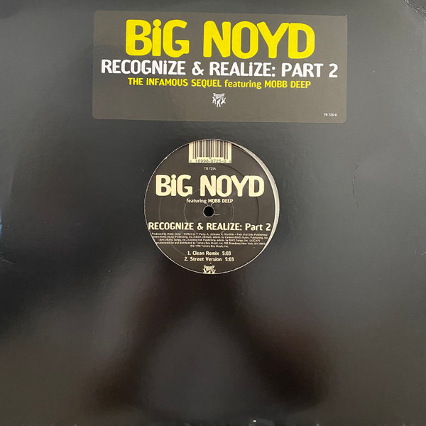 Big Noyd Featuring Mobb Deep - Recognize & Realize: Part 2 | Tommy Boy (TB 725) - main
