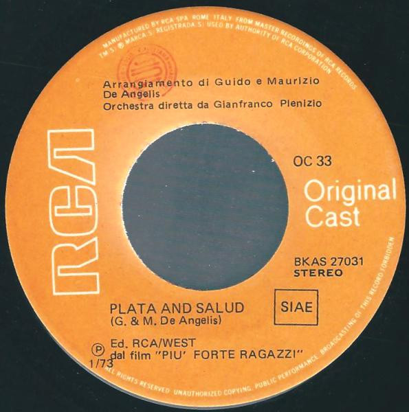 Oliver Onions - Flying Through The Air / Plata And Salud | RCA Original Cast (OC 33) - 4 Oliver Onions - Flying Through The Air / Plata And Salud | RCA Original Cast (OC 33) - 4