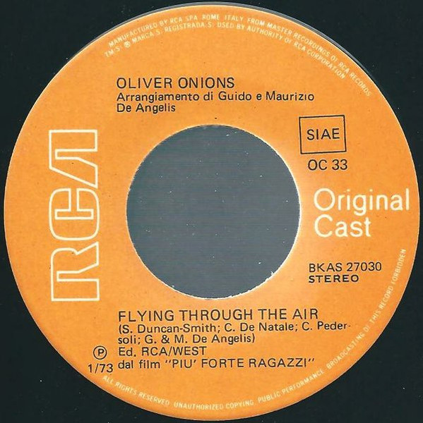 Oliver Onions - Flying Through The Air / Plata And Salud | RCA Original Cast (OC 33) - 3 Oliver Onions - Flying Through The Air / Plata And Salud | RCA Original Cast (OC 33) - 3