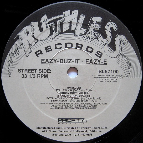 Eazy-E - Eazy-Duz-It | Ruthless Records (SL 57100) - 3 Eazy-E - Eazy-Duz-It | Ruthless Records (SL 57100) - 3