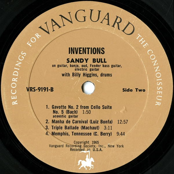 Sandy Bull - Inventions | Vanguard (VRS 9191) - 4