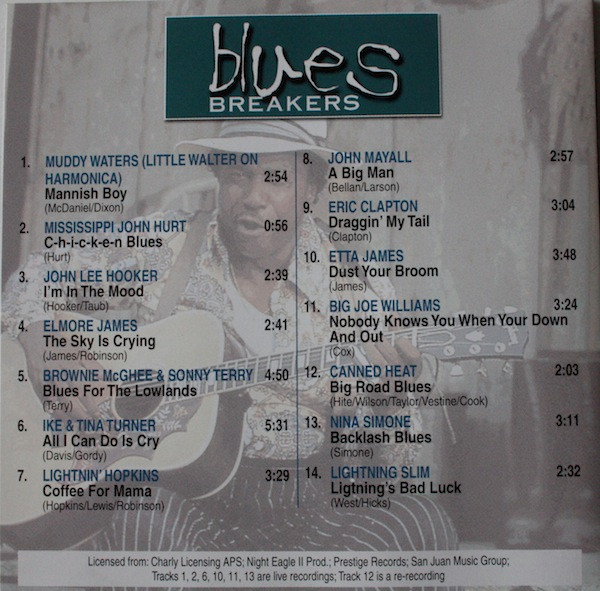 Various - Blues Breakers CD 1 | Weton-Wesgram (KBOX3129A) - 2 Various - Blues Breakers CD 1 | Weton-Wesgram (KBOX3129A) - 2