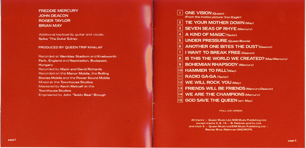 Queen - Live Magic | EMI (CDP 7 46413 2) - 4