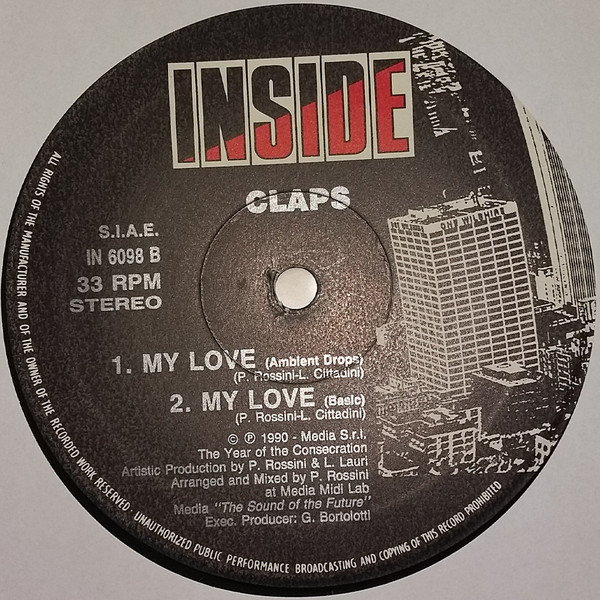Claps - My Love | Inside (IN 6098) - 3