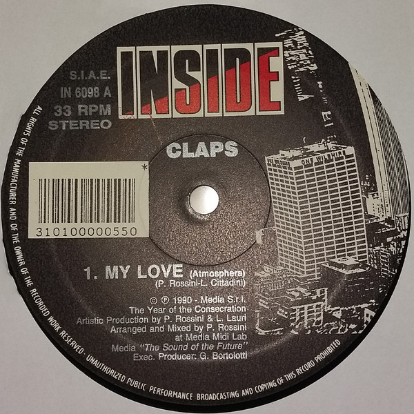 Claps - My Love | Inside (IN 6098) - 2