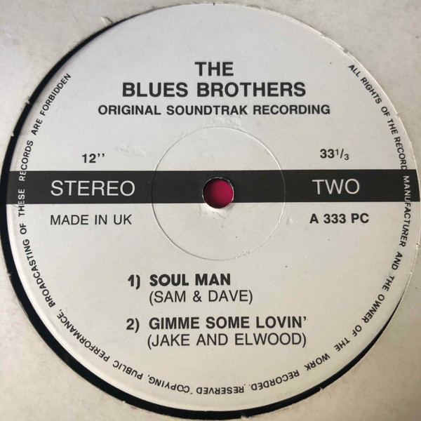 The Blues Brothers - Original Soundtrak Recording | Not On Label (A 333 PC) - main