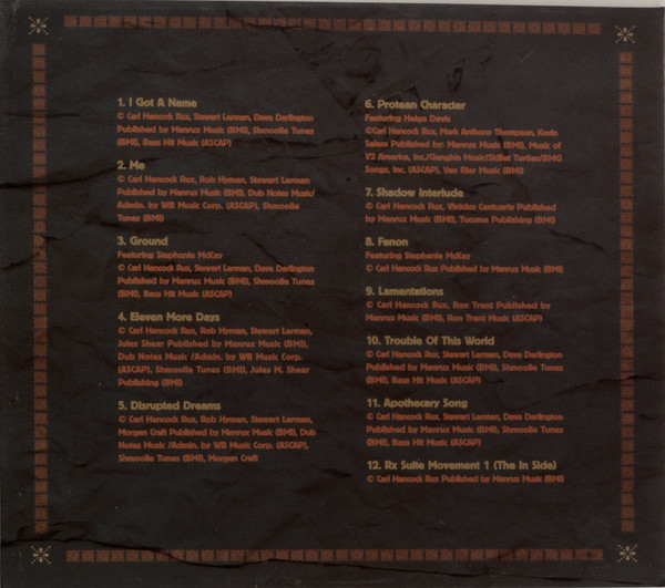 Carl Hancock Rux - Apothecary Rx | Última (MULT 2011/1) - 3