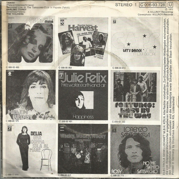 The Walkers - Taboo | Columbia (1C 006-93 728)