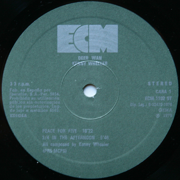 Kenny Wheeler - Deer Wan | ECM Records (ECM 1102) - 3