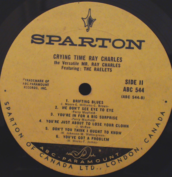 Ray Charles - Crying Time | Sparton (ABC 544) - 4 Ray Charles - Crying Time | Sparton (ABC 544) - 4